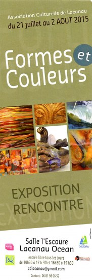 Exposition avec l'Association Culturelle de Lacanau : Formes et couleurs